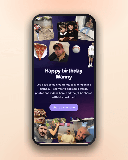 Group birthday & thank you cards
